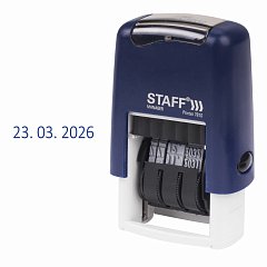 Датер-мини STAFF, месяц цифрами, оттиск 22х4 мм, "Printer 7810 BANK", 237433 фото