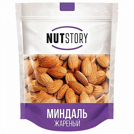 Миндаль NUT STORY жареный, 150 г, пакет, ш/к 15357, РОС004 фото