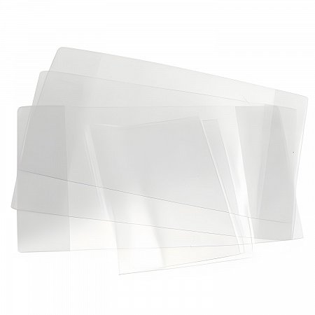 Обложка ПВХ для тетради и дневника, 110 мкм, 212х350 мм, прозрачная, 15.14 фото