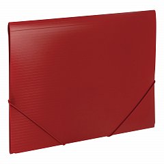 Папка на резинках BRAUBERG "Contract", красная, до 300 листов, 0,5 мм, бизнес-класс, 221798 фото