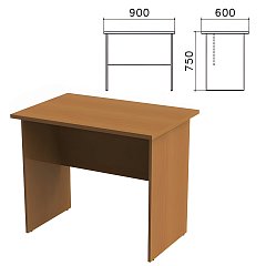 Стол письменный "Монолит", 900х600х750 мм, цвет орех гварнери, СМ19.3 фото