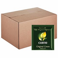 Чай CURTIS "Original Green", зеленый, 200 пакетиков в конвертах по 2 г, 510917 фото
