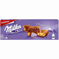 Пирожное MILKA (Милка) бисквитное "Lila Cake", с кусочками шоколада и какао, 140 г, 99112 фото