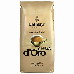 Кофе в зернах DALLMAYR (Даллмайер) "Crema d`Oro", арабика 100%, 1000 г, вакуумная упаковка, AA04 фото