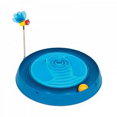 Catit Круглый массажный центр с мячиком и игрушкой-пчелкой голубой фото