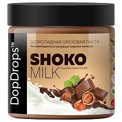 Паста шоколадная DOPDROPS, молочный шоколад с фундуком, 500 г, пластиковая банка, DOPD-SH50-HABU фото