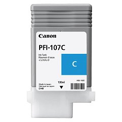 Картридж струйный CANON (PFI-107C) iPF680/685/780/785, голубой, оригинальный, ресурс 130 мл, 6706B001 фото