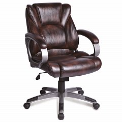 Кресло офисное BRABIX "Eldorado EX-504", экокожа, коричневое, 530875 фото