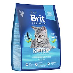 Brit Premium сухой корм для котят с курицей, 8 кг. фото