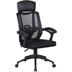 Кресло офисное BRABIX "Nexus ER-401", с подголовником, черное, 531835 фото