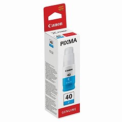 Чернила CANON (GI-40C) для СНПЧ Pixma G5040/G6040, голубые, ресурс 7700 страниц, оригинальные, 3400C001 фото