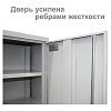 Шкаф металлический офисный BRABIX "MK 18/47/37-01", 1830х472х370 мм, 25 кг, 4 полки, разборный, 291138, S204BR181102