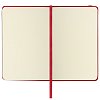 Скетчбук, слоновая кость 140 г/м2 90х140 мм, 80 л., КОЖЗАМ, резинка, BRAUBERG ART CLASSIC, красный, 113187