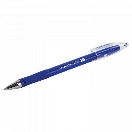 Ручка шариковая масляная с грипом BRAUBERG "Model-XL TONE", СИНЯЯ, узел 1,0 мм, линия письма 0,5 мм, 143248 фото