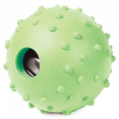Игрушка для собак из цельнолитой резины "Мяч с колокольчиком", d50мм, Triol фото