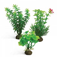 Растения (набор 3шт) зеленые, 100мм, Laguna фото