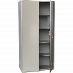 Шкаф металлический для документов BRABIX "KBS-10", 1803х880х390 мм, 77 кг, 2 отделения, сварной, 291159 фото