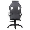 Кресло компьютерное BRABIX "Techno Pro GM-003", экокожа, черное/серое, вставки серые, 531814