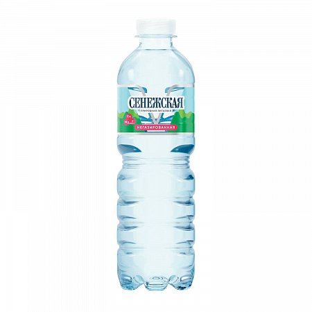 Вода негазированная питьевая СЕНЕЖСКАЯ, 0,5 л, пластиковая бутыль фото