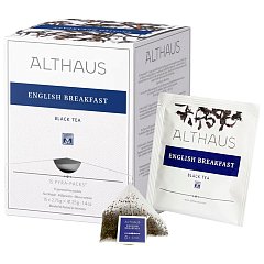 Чай ALTHAUS "English Breakfast", ГЕРМАНИЯ, черный, 15 пирамидок по 2,75г, ш/к 43674, TALTHL-P00001 фото
