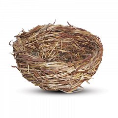 Гнездо NATURAL для птиц из луговых трав, d110*45мм, Triol фото