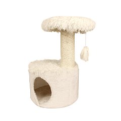 Домик с когтеточкой для кошек YETI One белый фото