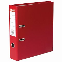 Папка-регистратор ESSELTE "Economy", покрытие пластик, 75 мм, красная, 11253P фото