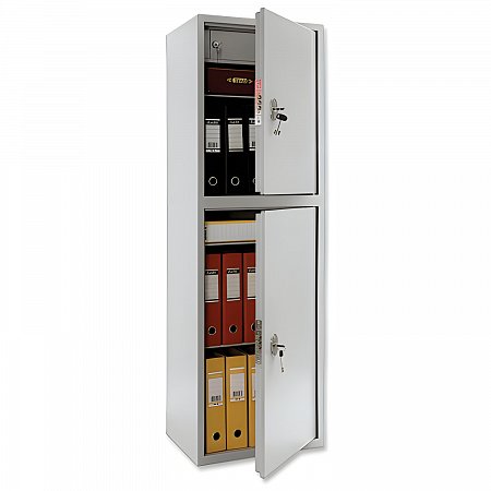 Шкаф металлический для документов AIKO "SL-150/2Т" светло-серый, 1490х460х340 мм, 36 кг фото
