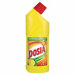 Чистящее средство 750 мл, DOSIA (Дося) "Лимон", для сантехники, дезинфицирующий и отбеливающий эффект, гель фото
