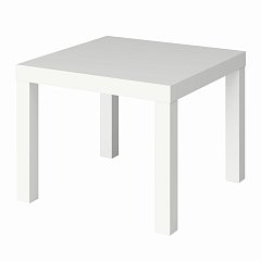 Стол журнальный "Лайк" аналог IKEA (550х550х440 мм), белый фото