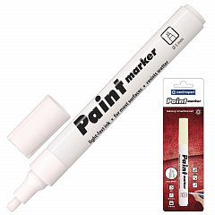 Маркер-краска лаковый (paint marker) БЕЛЫЙ CENTROPEN, скошенный наконечник, 1-5 мм, 9100, 5 9100 9900 фото