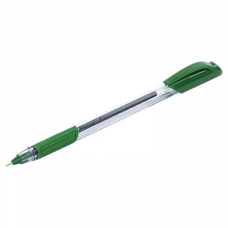 Ручка шариковая масляная BRAUBERG "Extra Glide GT", ЗЕЛЕНАЯ, трехгранная, узел 0,7 мм, линия письма 0,35 мм, 142921 фото