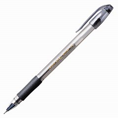 Ручка гелевая с грипом CROWN "Hi-Jell Needle Grip", ЧЕРНАЯ, узел 0,7 мм, линия письма 0,5 мм, HJR-500RNB фото