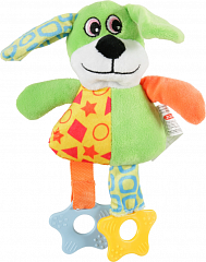 Игрушка плюшевая для собак "Собака", зеленая фото