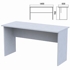 Стол письменный "Арго", 1400х600х760 мм, серый фото