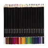 Карандаши цветные BRAUBERG "Artist line", 24 цвета, черный корпус, заточенные, высшее качество, 180565