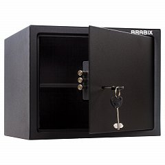 Сейф мебельный BRABIX "SF-280KL", 280х350х300 мм, ключевой замок, черный, 291148, S103BR212314 фото