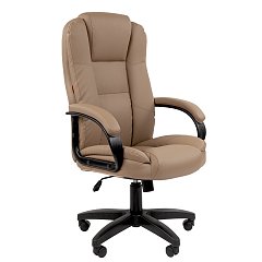 Кресло офисное Chairman CH 600 LT, экокожа, бежевое, 7158660 фото