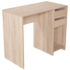 Стол письменный/компьютерный BRABIX "Scandi CD-017", 900х450х750 мм, 2 ящика, дуб сонома, 641895, ЦБ013706-2 фото