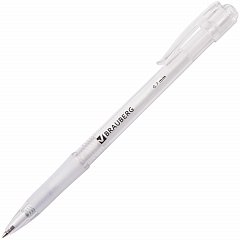 Ручка шариковая автоматическая с грипом BRAUBERG "Department", СИНЯЯ, узел 0,7 мм, линия письма 0,35 мм, 141510 фото