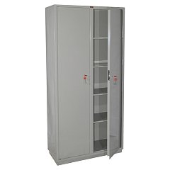 Шкаф металлический для документов КБС-10, (1850х880х390 мм; 90 кг), 2 отделения, сварной фото