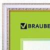 Рамка 30х40 см, пластик, багет 30 мм, BRAUBERG "HIT4", белая с двойной позолотой, стекло, 391002