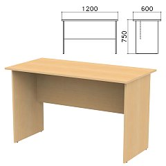 Стол письменный "Канц", 1200х600х750 мм, цвет бук невский, СК22.10 фото