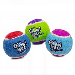 Игрушка для собак Три мяча с пищалкой 6,3см, серия GiGwi BALL Originals фото
