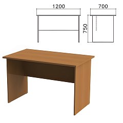 Стол письменный "Монолит", 1200х700х750 мм, цвет орех гварнери, СМ1.3 фото