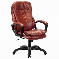 Кресло офисное BRABIX PREMIUM "Omega EX-589", экокожа, коричневое, 532096 фото