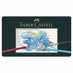 Карандаши цветные акварельные художественные FABER-CASTELL "Albrecht Durer", 36 цветов, металлическая коробка, 117536 фото