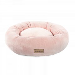 Лежанка круглая "Лилия", розовая, 450*450*150мм, Gamma фото