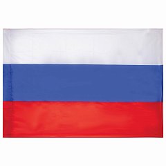 Флаг России 90х135 см без герба, ПОВЫШЕННАЯ прочность и влагозащита, флажная сетка, STAFF, 550227 фото