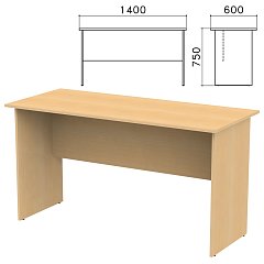 Стол письменный "Канц", 1400х600х750 мм, цвет бук невский, СК21.10 фото